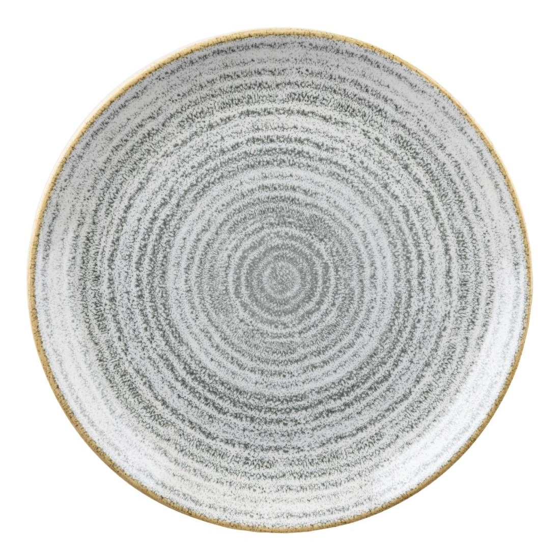 Churchill Studio Prints Homespun Stone Grey Coupe Plate 165mm