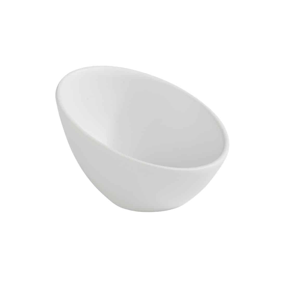 APS Zen Melamine Round Sloped Dipping Pot White 80ml