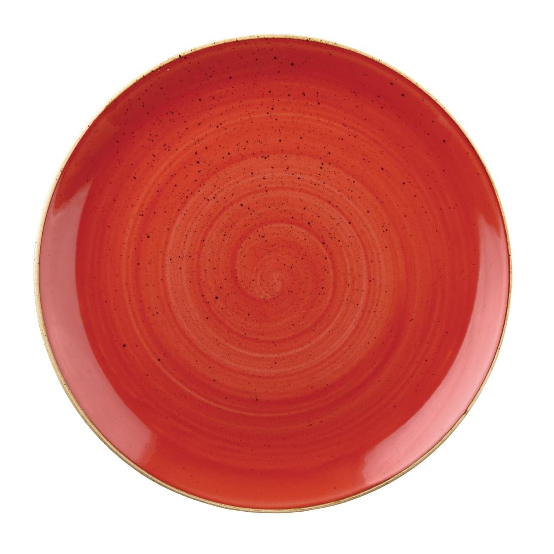 Churchill Stonecast Round Coupe Plate Berry Red 288mm