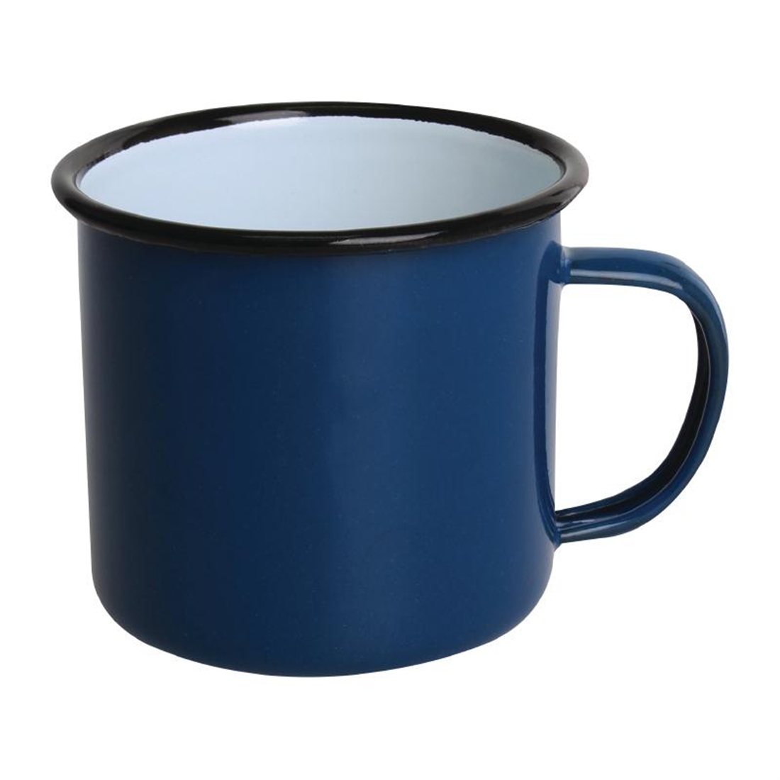 Olympia Enamel Mugs Blue 350ml