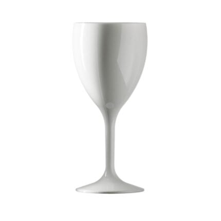 BBP Polycarbonate Wine Glass 312ml White