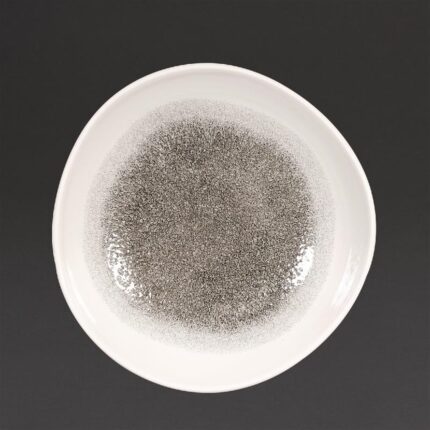 Churchill Studio Prints Raku Trace Round Bowl Quartz Black 253mm