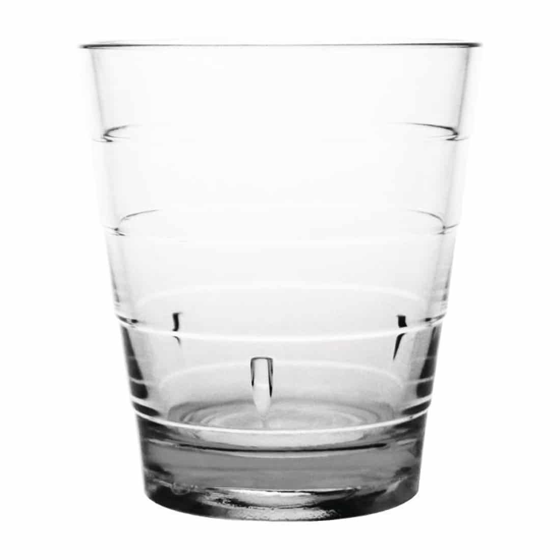 Kristallon Polycarbonate Ringed Tumbler Clear 285ml