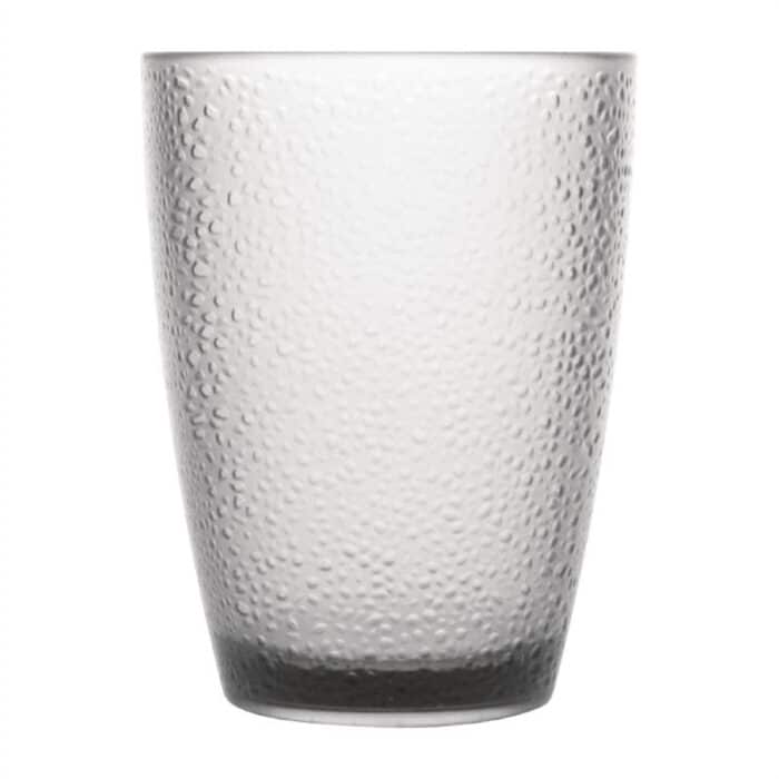 Kristallon Polycarbonate Tumbler Pebbled Clear 275ml