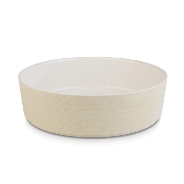 APS Plus Melamine Round Bowl Maple and Cream 4 Ltr