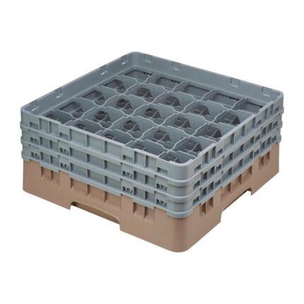 Cambro Camrack Beige 25 Compartments Max Glass Height 174mm