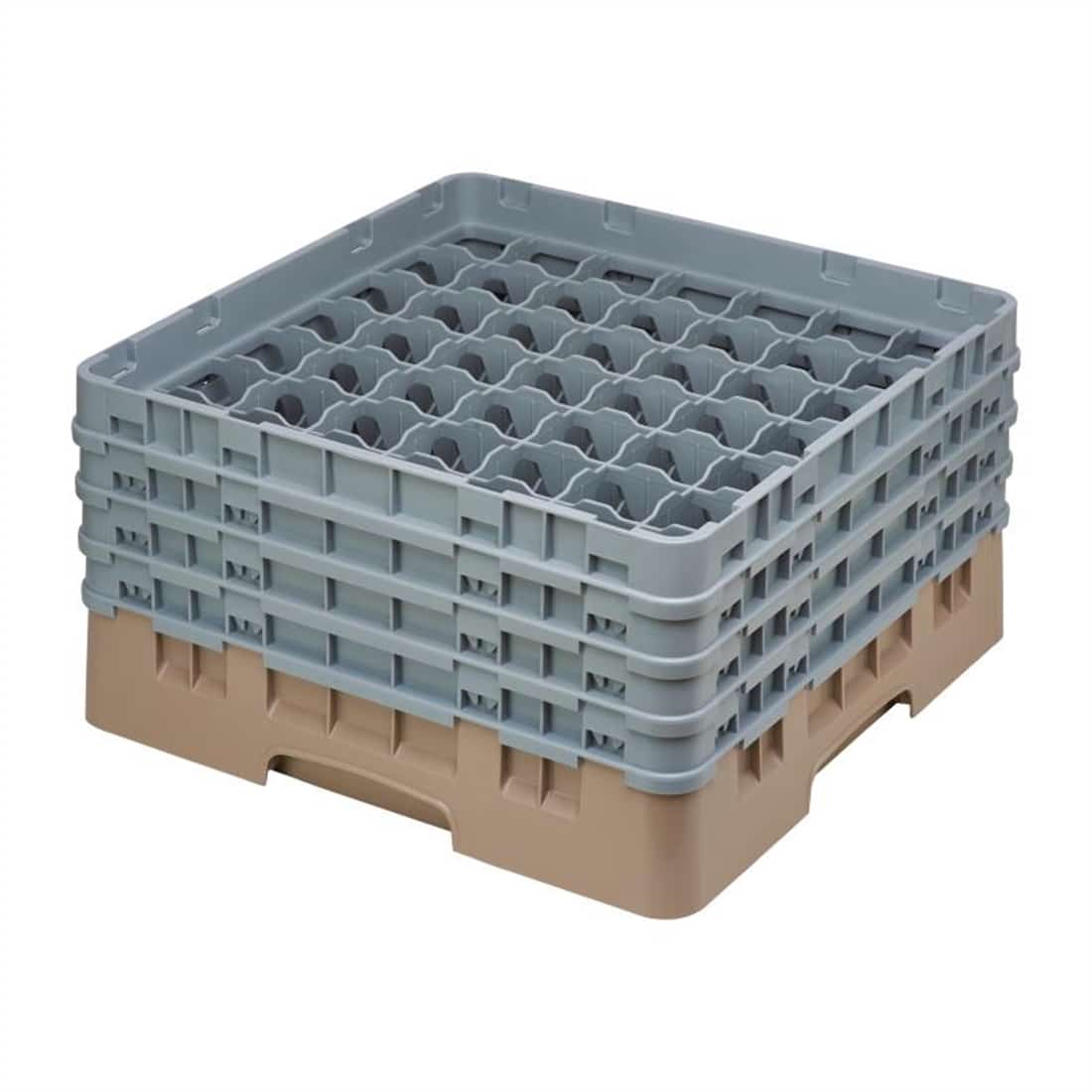 Cambro Camrack Beige 49 Compartments Max Glass Height 215mm