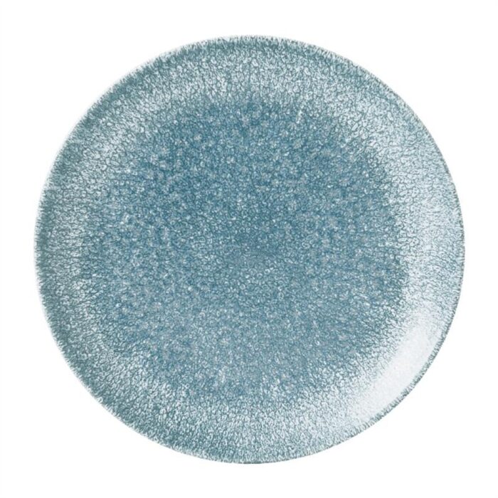 Churchill Studio Prints Raku Round Plate Topaz Blue 165mm