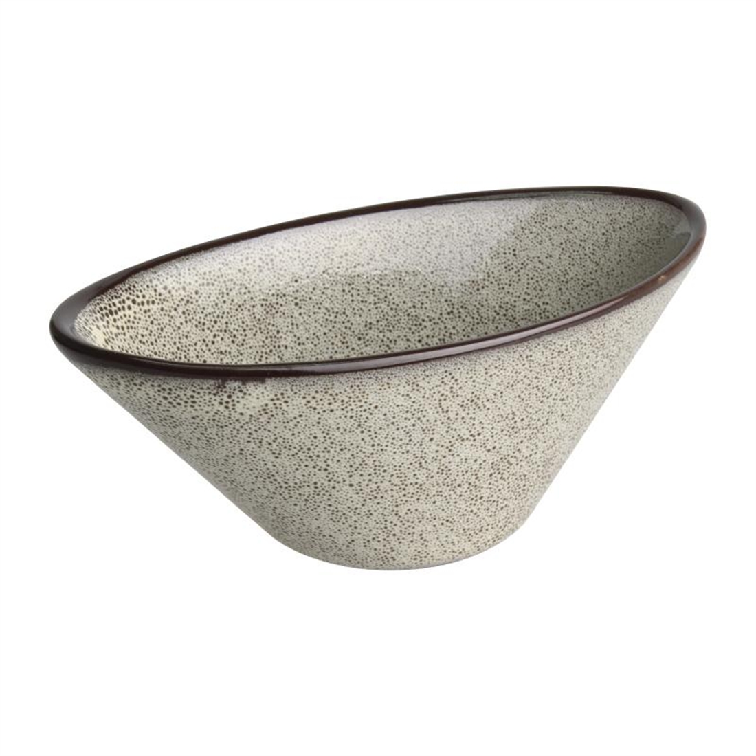 Olympia Mineral Sloped Oval Dipping Pot 100mm