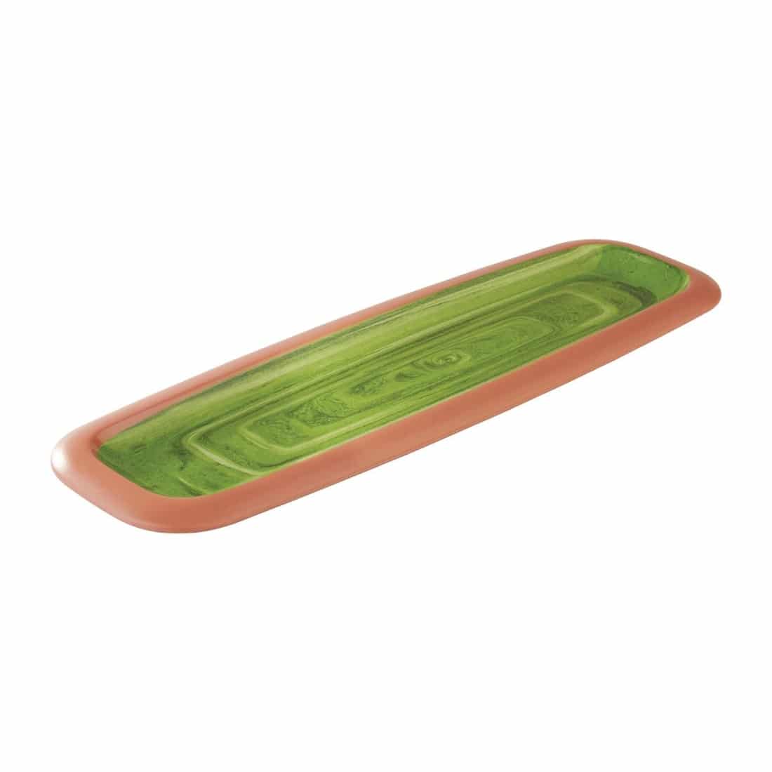 APS La Vida Melamine Tray Green GN 2/4 530 x 162mm