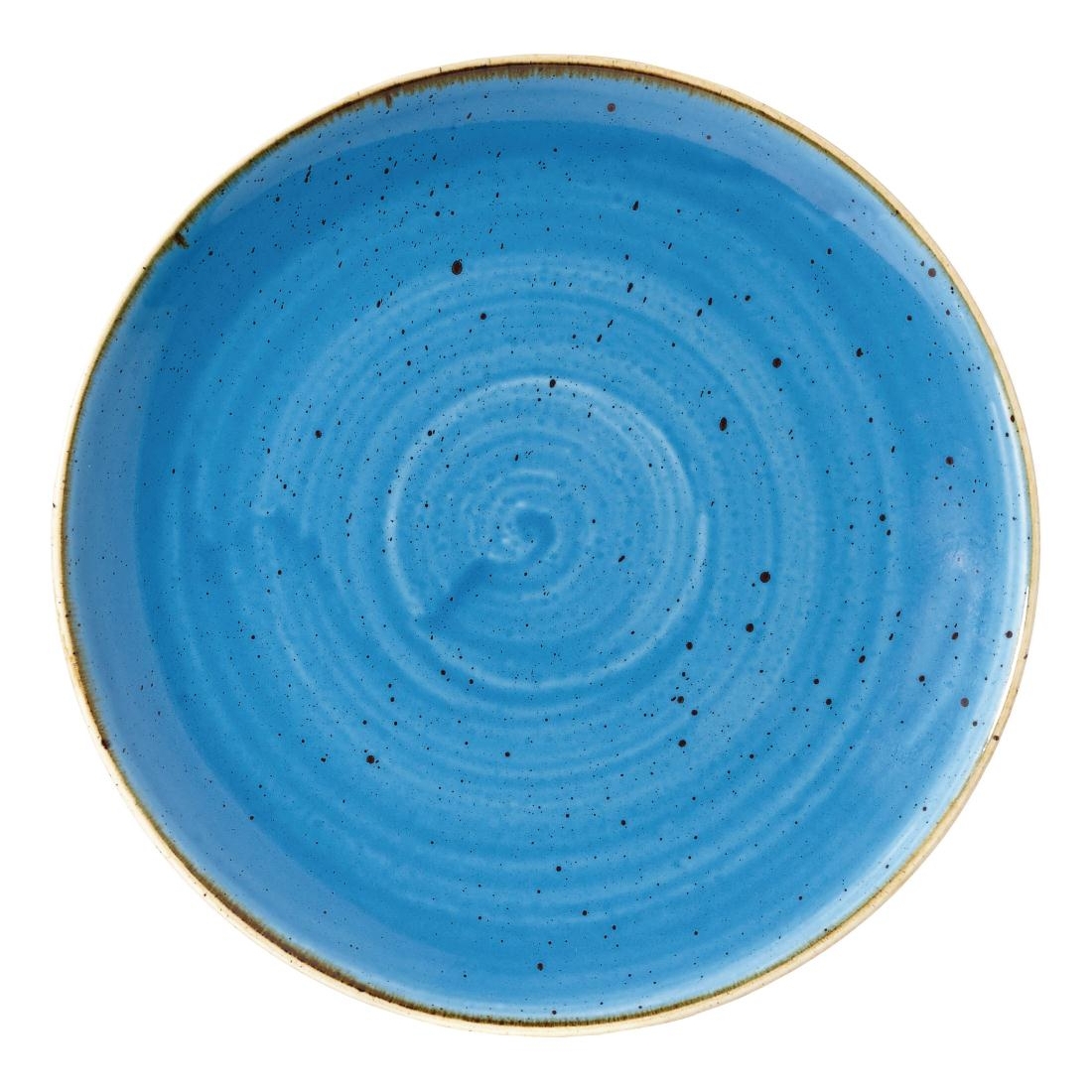 Churchill Stonecast Round Coupe Plate Cornflower Blue 217mm