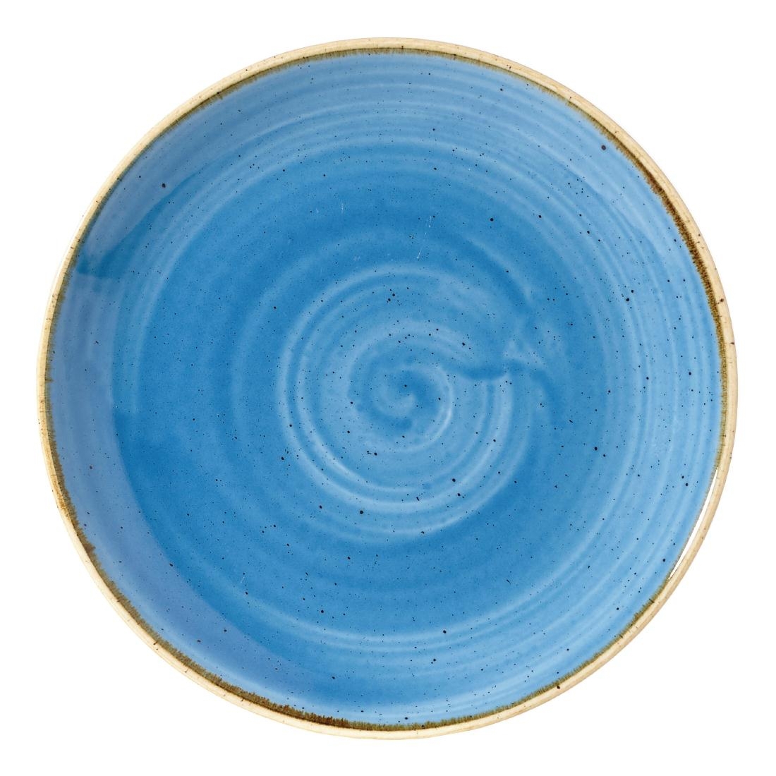 Churchill Stonecast Round Coupe Plate Cornflower Blue 165mm