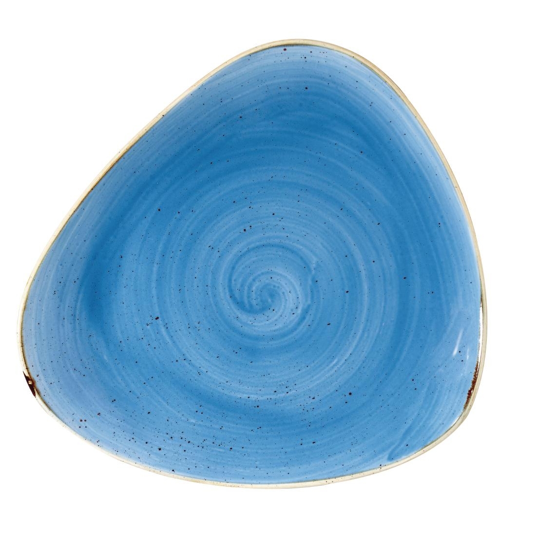 Churchill Stonecast Triangle Plate Cornflower Blue 311mm