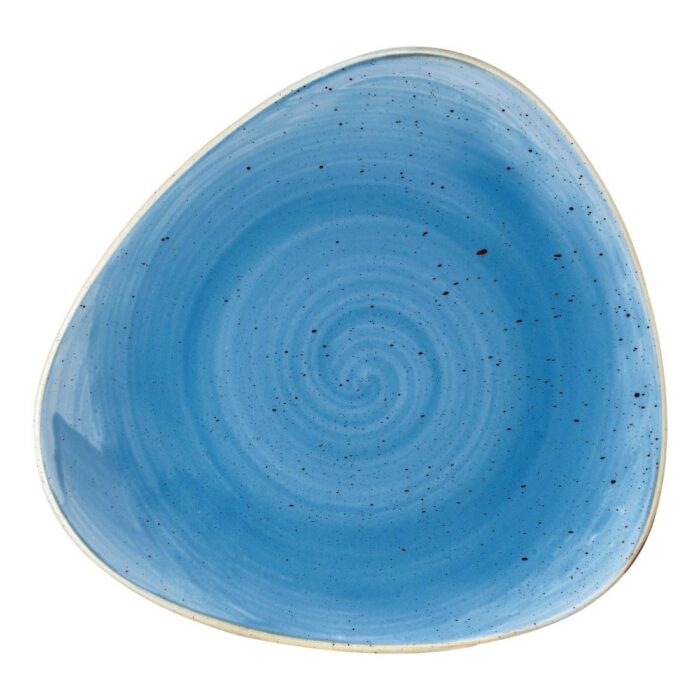 Churchill Stonecast Triangle Plate Cornflower Blue 229mm
