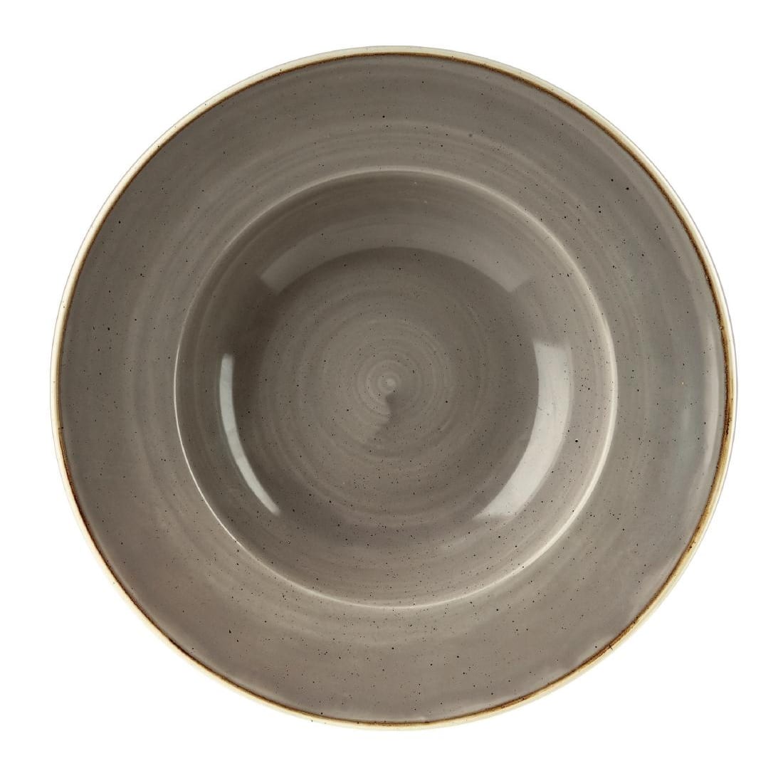 Churchill Stonecast Round Wide Rim Bowl Peppercorn Grey 240mm