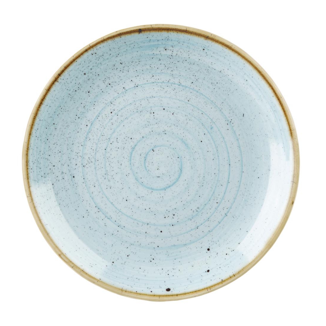 Churchill Stonecast Round Coupe Plate Duck Egg Blue 260mm