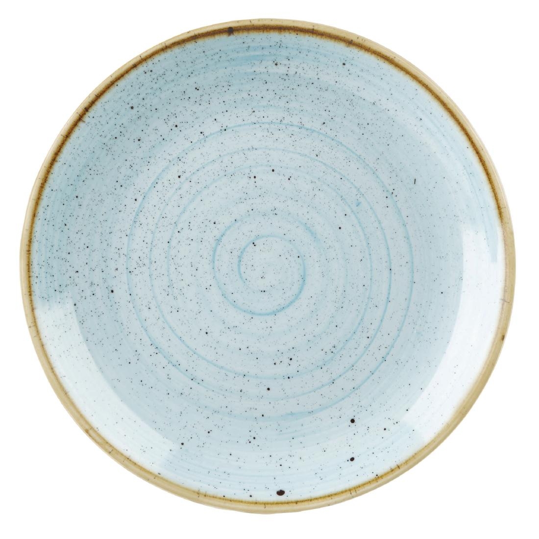 Churchill Stonecast Round Coupe Plate Duck Egg Blue 200mm