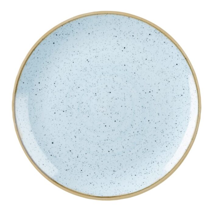 Churchill Stonecast Round Coupe Plate Duck Egg Blue 185mm