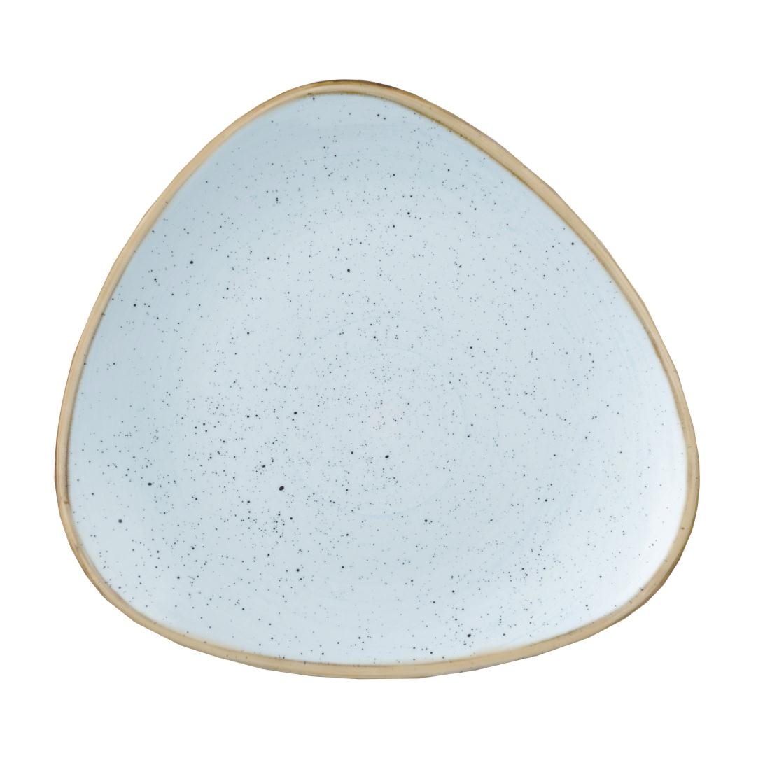 Churchill Stonecast Triangle Plate Duck Egg Blue 315mm