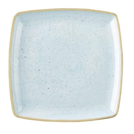 Churchill Stonecast Deep Square Plate Duck Egg Blue 260mm