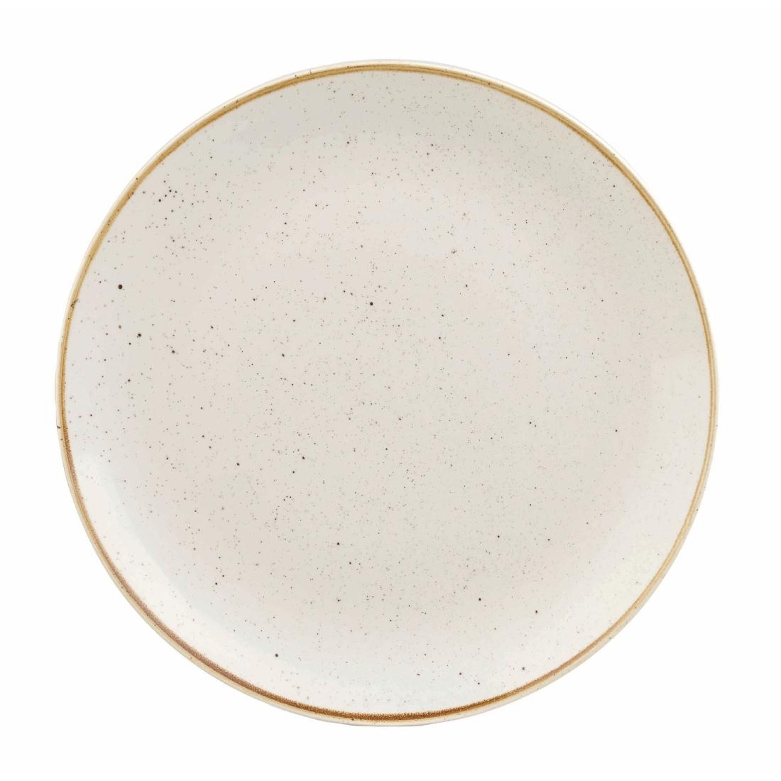 Churchill Stonecast Round Coupe Plate Barley White 200mm