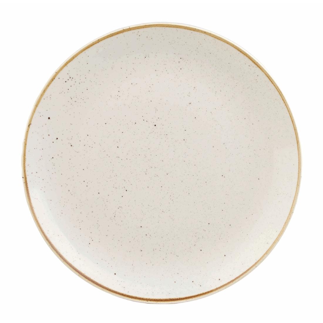 Churchill Stonecast Round Coupe Plate Barley White 185mm