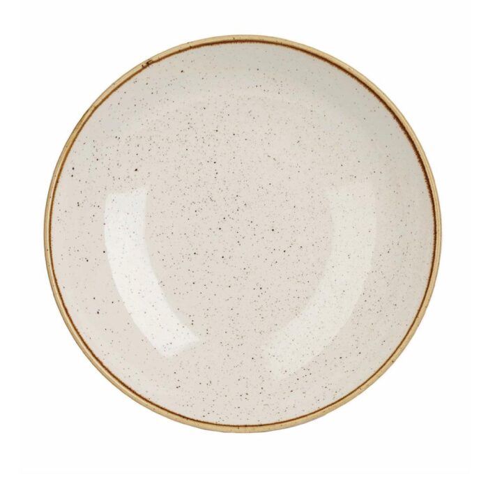 Churchill Stonecast Round Coupe Bowl Barley White 315mm