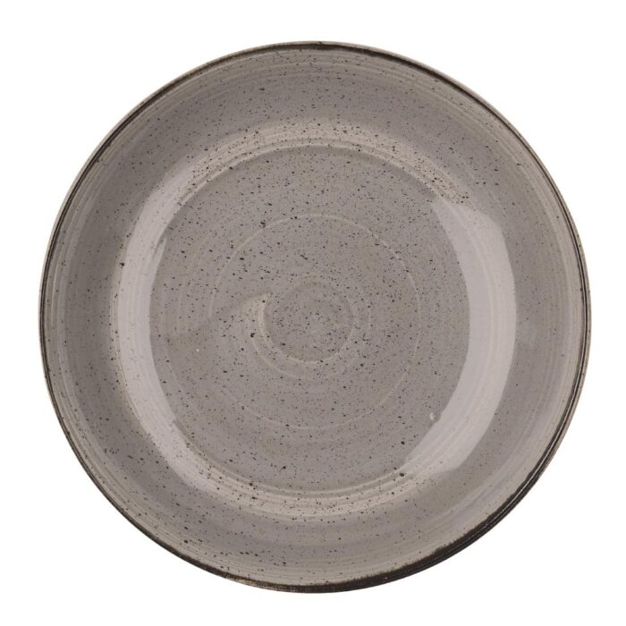 Churchill Stonecast Round Coupe Bowl Peppercorn Grey 315mm