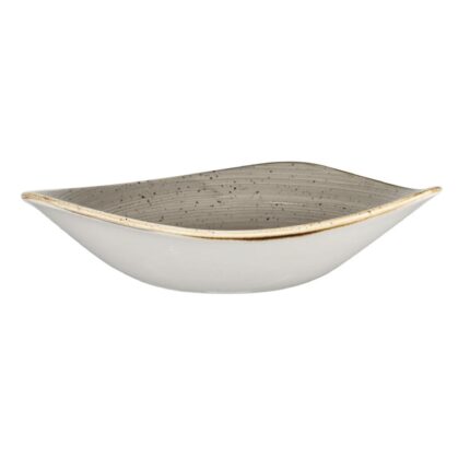 Churchill Stonecast Triangle Bowl Peppercorn Grey 250mm