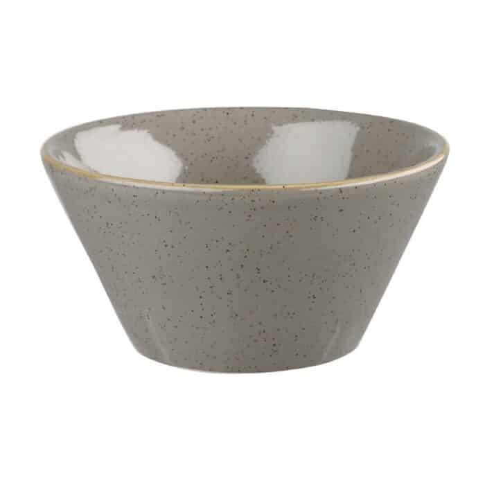 Churchill Stonecast Round Bowl Peppercorn Grey 121mm