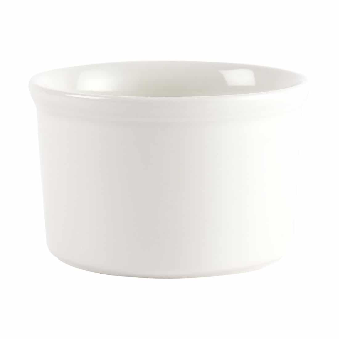 Churchill White Souffle Dishes 100mm