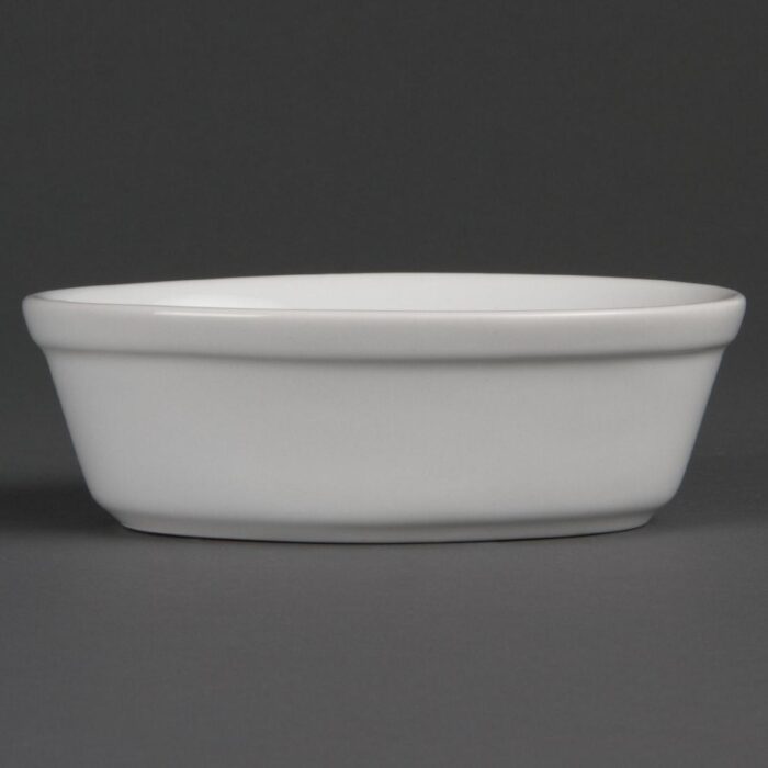 Olympia Whiteware Oval Pie Bowls 161mm