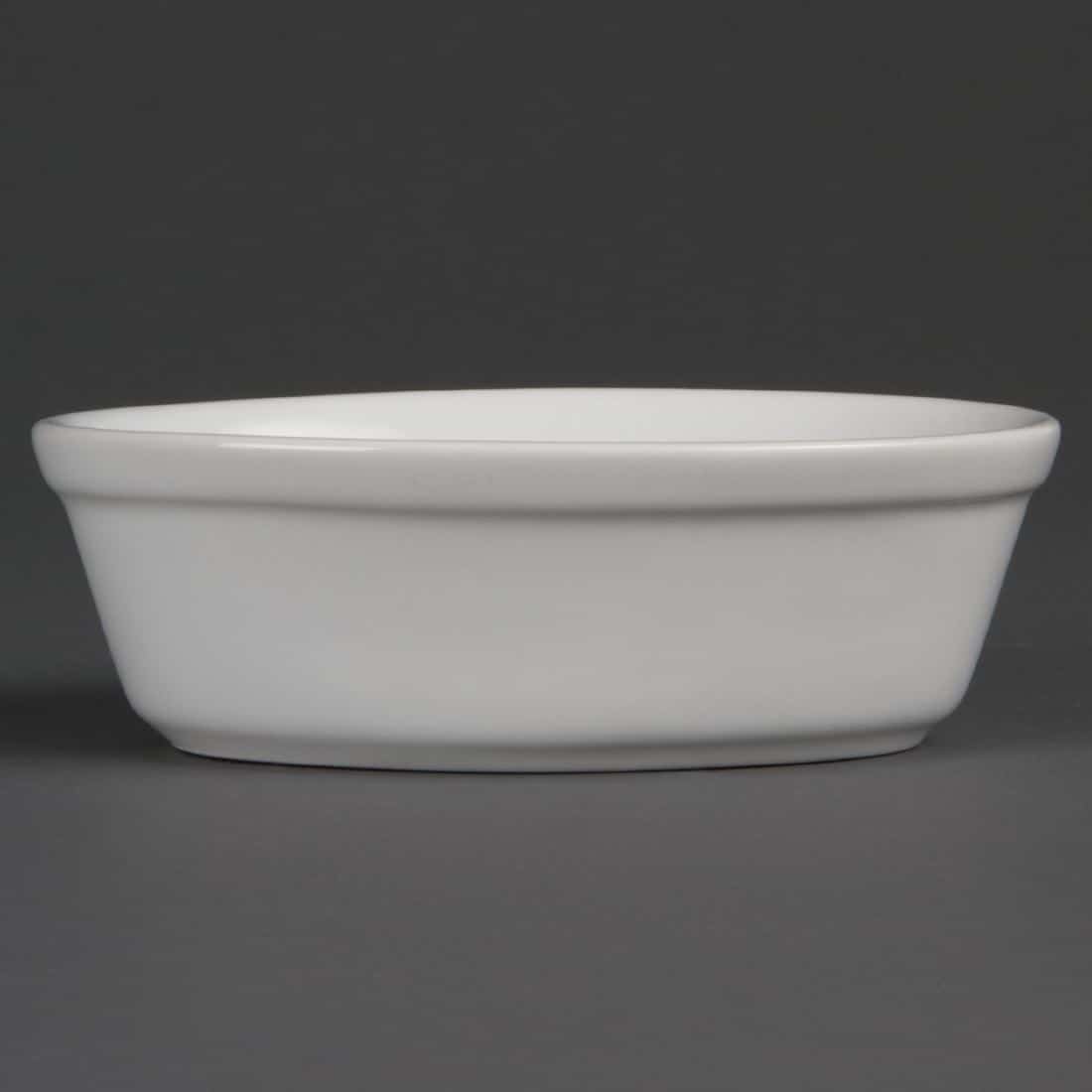 Olympia Whiteware Oval Pie Bowls 161mm