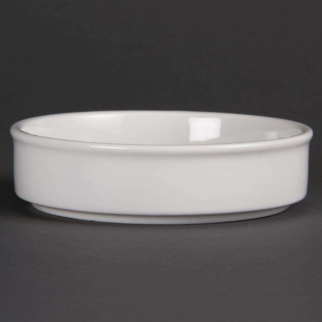Olympia Mediterranean Stackable Dishes White 134mm