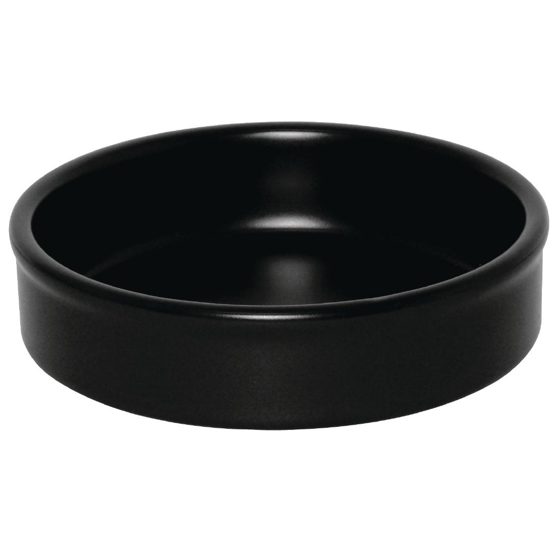 Olympia Mediterranean Stackable Dishes Black 102mm