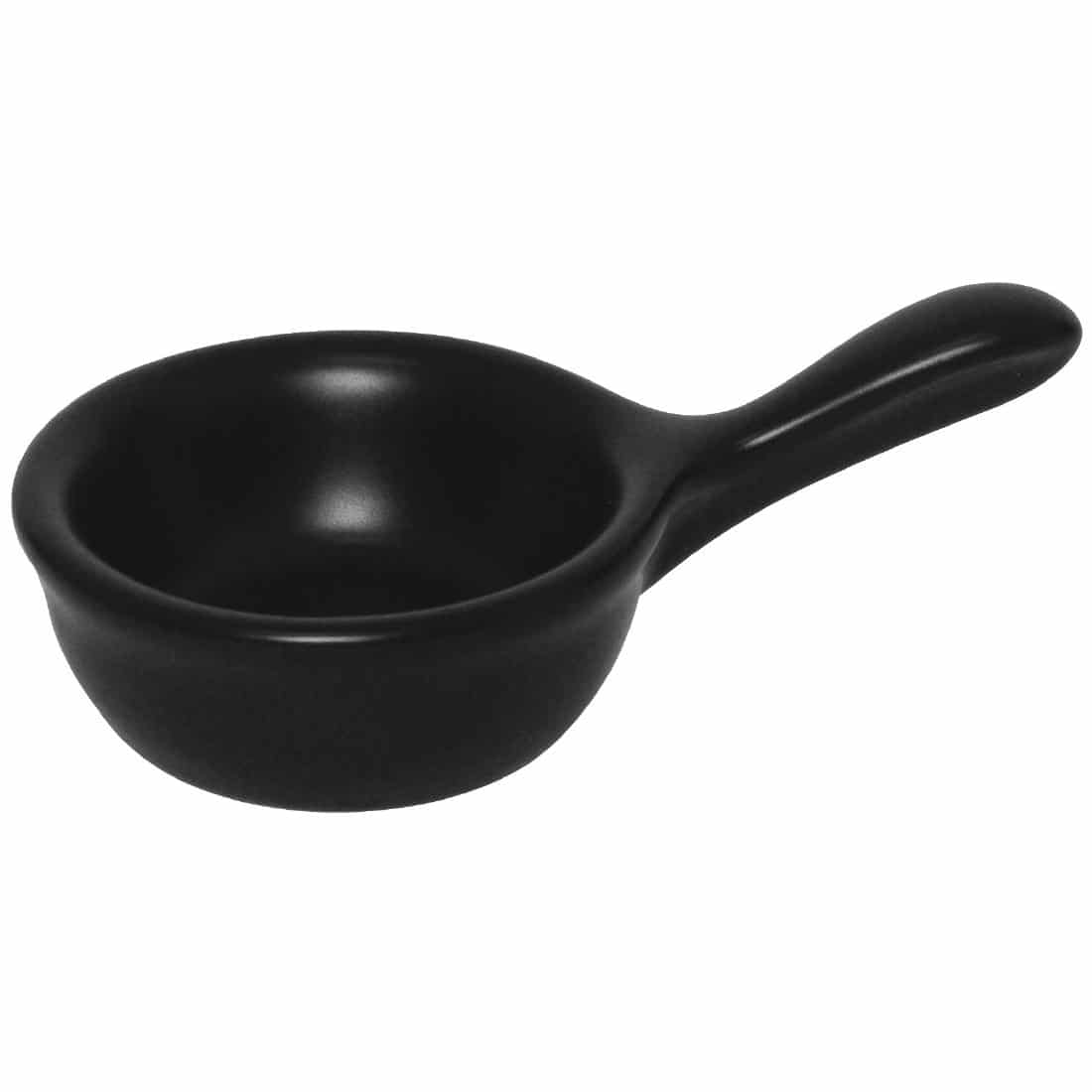 Olympia Mediterranean Pan Shape Miniature Bowls Black 115 x 68mm