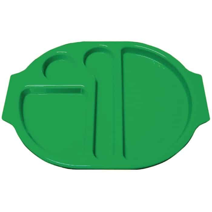 Kristallon Plastic Food Compartment Tray Small Green