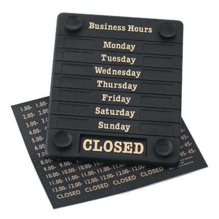 Beaumont Adjustable Opening Hours Display