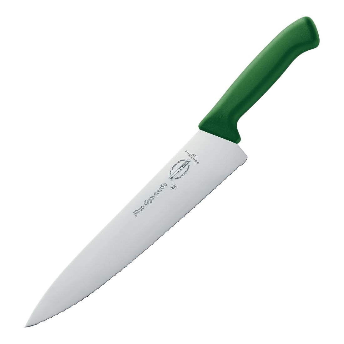 Dick Pro Dynamic HACCP Serrated Kitchen Knife Green 25.5cm