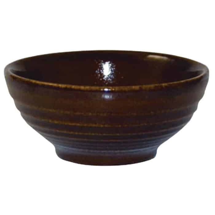 Churchill Bit on the Side Brown Ripple Snack Bowls 102mm