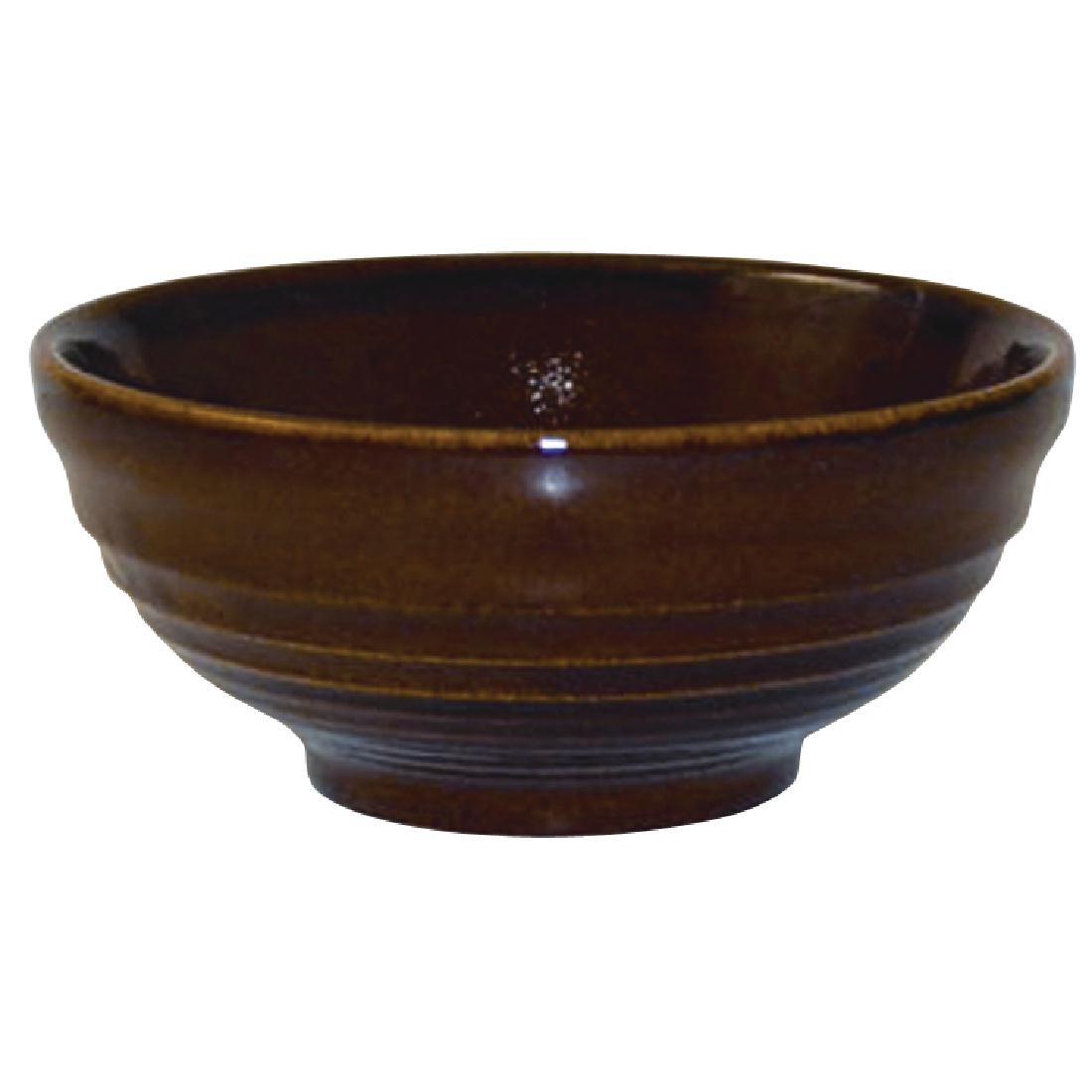 Churchill Bit on the Side Brown Ripple Snack Bowls 120mm