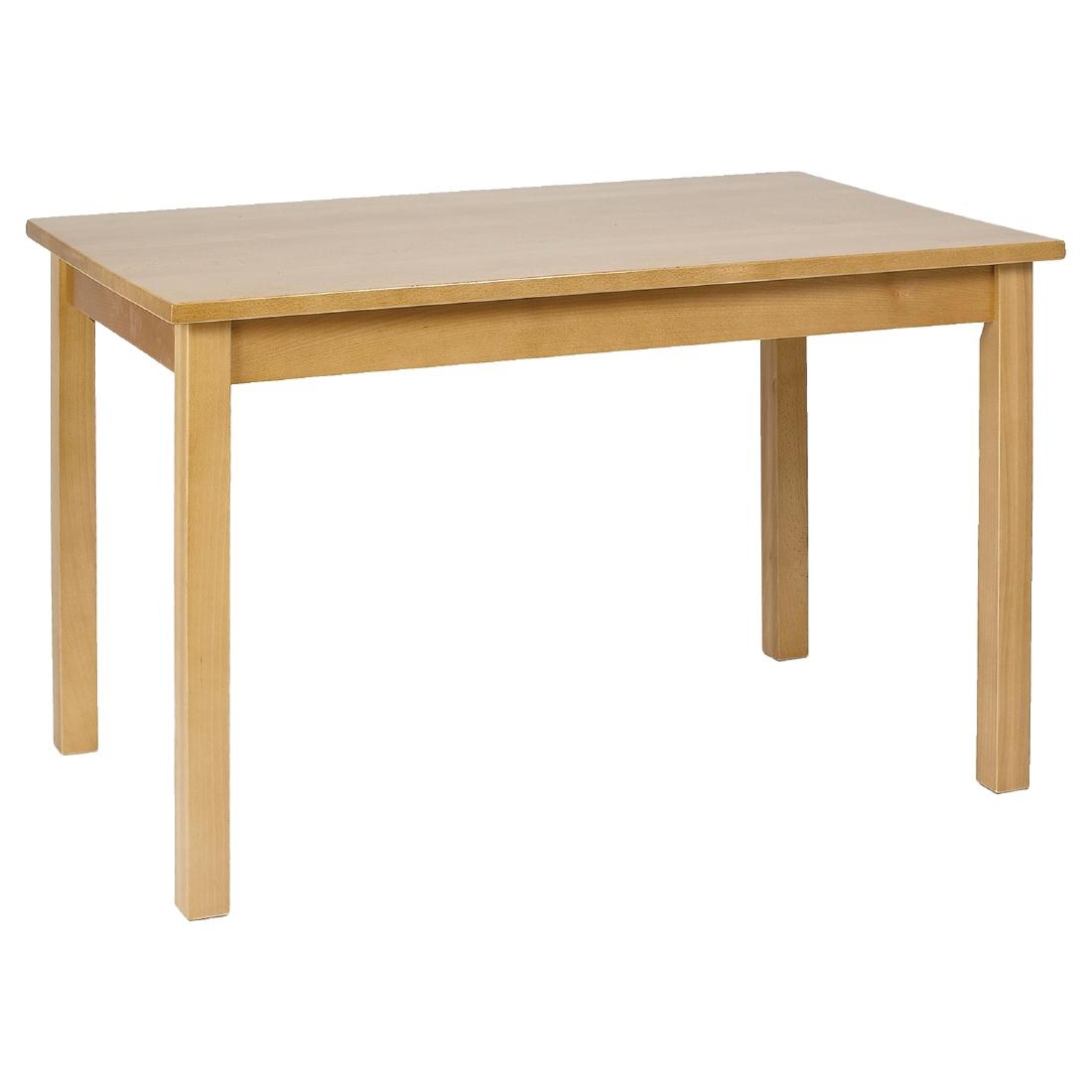 Dining Table Wooden Natural Finish 1220mm