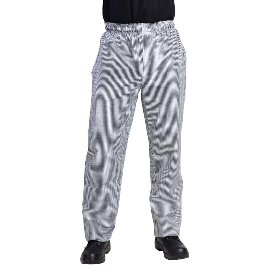 Whites Unisex Vegas Chefs Trousers Black and White Check XS