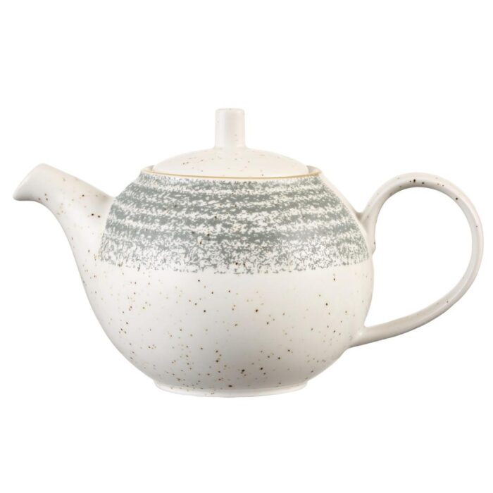 Churchill Studio Prints Homespun Stone Grey Teapot 426ml 15oz