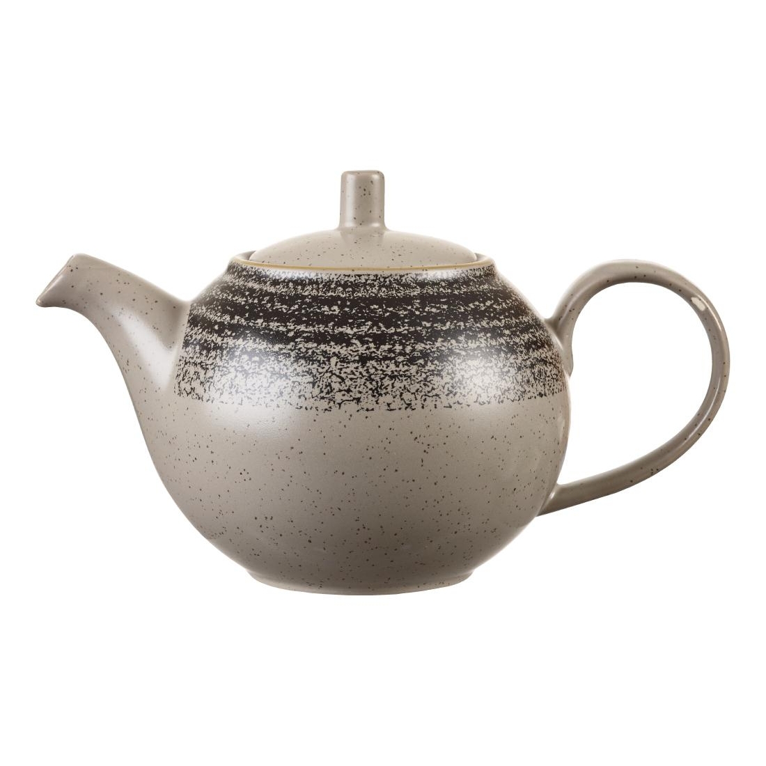 Churchill Studio Prints Homespun Charcoal Black Teapot 426ml 15oz