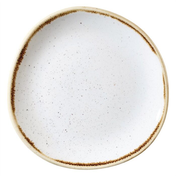 Churchill Stonecast Round Plate Barley White 210mm