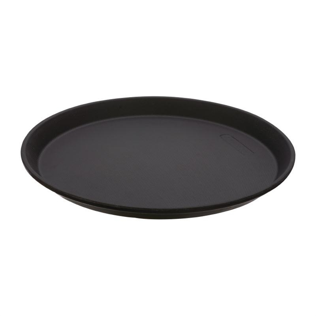 Cambro Fibreglass Round Non-Skid Tray Black 11in