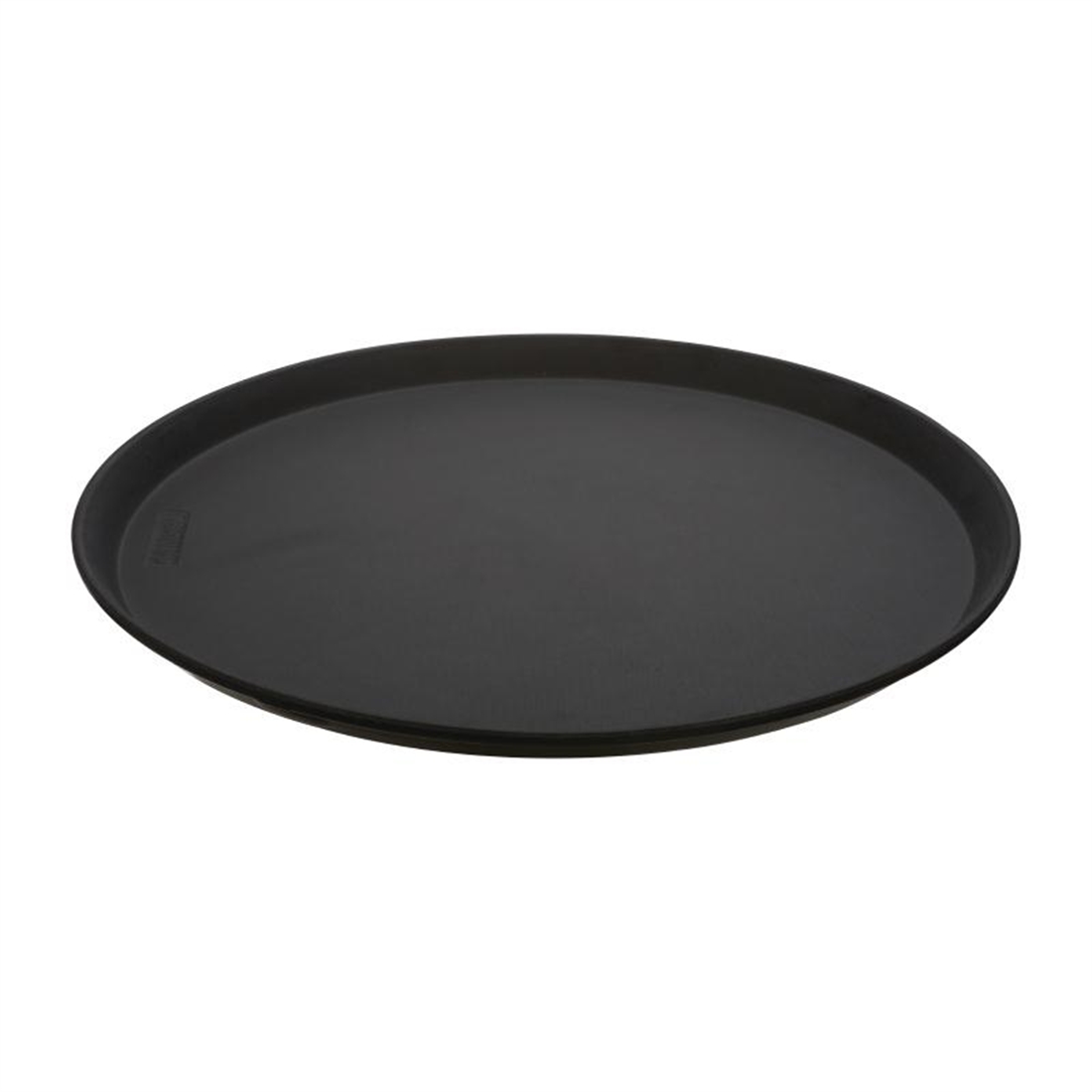 Cambro Fibreglass Round Non-Skid Tray Black 16in