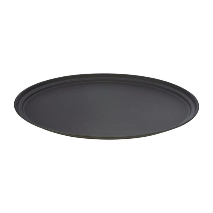 Cambro Camtread Large Black Tray Oval 68cm