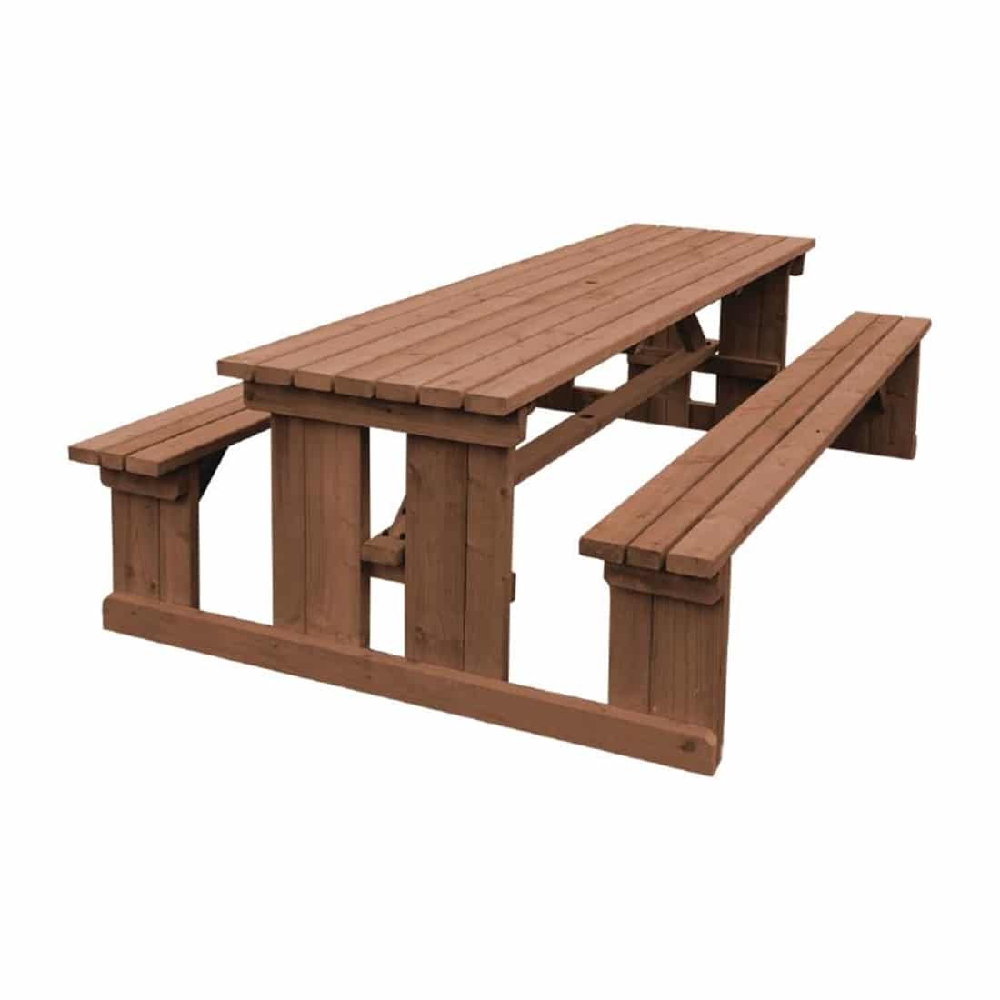 Bolero Walk in Bench Rustic Brown 4ft